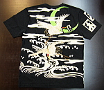 家紋デザインヘンリーネックTシャツ